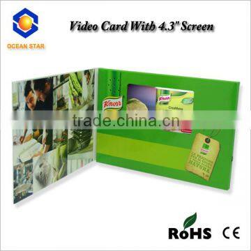 lcd screen video brochure