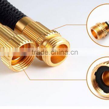 50 Ft Expandable Garden Hose Extra Strength Fabric,Double Latex Core,3/4 Snake Magic Pocket Water Hoses 8 Pattern Spray Nozzle