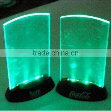 Acrylic shinning light up table holder