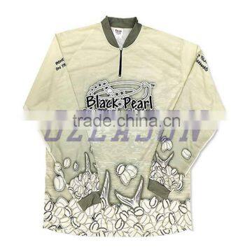 Breathable Waterproof Sublimated Your Pattern Logo Fishing Jersey Clothing photo-3