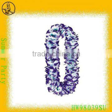 Polyester Hawaii Flower Lei/ Fashion Purple Hawaii Flower Necklaces                        
                                                Quality Choice