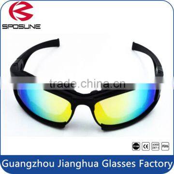 High impact resistance padded motorcycle eyeglasses police men fashion in style tactical sunglasses