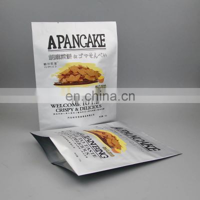 China popular snack pancake packaging bags custom print logo design on the bags aluminum foil plastic bags