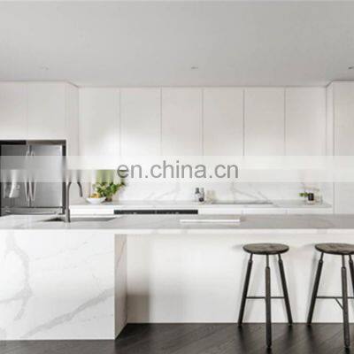 Ready Assemble White Lacquer Kitchen Cabinets LED Kitchen Cupboard Kitchen Furniture Set