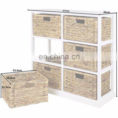 2x3 Storage Unit - 6 Drawer With Seagrass Baskets photo-3