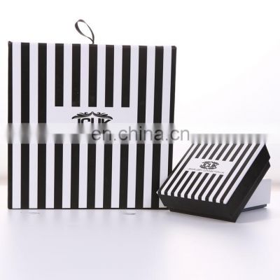 Rigid Card Fancy Art Paper Box Custom Luxury Rigid  Candle Gift Box With  private logo sandals packaging paper gift box