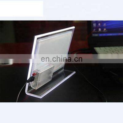 LED Backlit Tabletop Acrylic Photo Frame Light Box