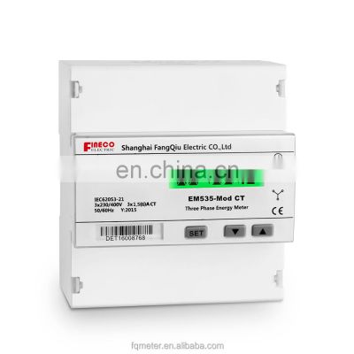 EM535-Mod CT 3 phase 4 wire digital kwh meter