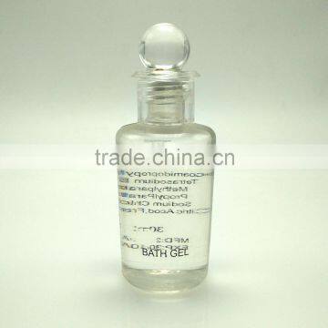 30ml transparent plastic bath gel bottle