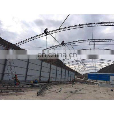 Arched Roof Design Prefabricated Light Weight Steel Structure for Coal Storage Building Construction photo-3