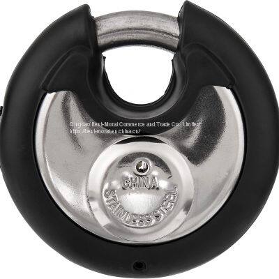 4 Digit Combination Discus Padlock With Colorful Anti-collision Ring photo-2