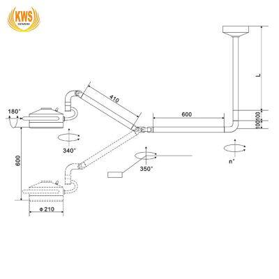 36W LED Dental ENT Surgery Veterinary Medical Ceiling-type Shadowless Examination Light photo-5