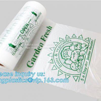 Eco-Friendly Compostable Food Storage Frozen Fresh Bags On Roll, Biodegradable Bag Compost Sac Eco Friendly Plastarch photo-3