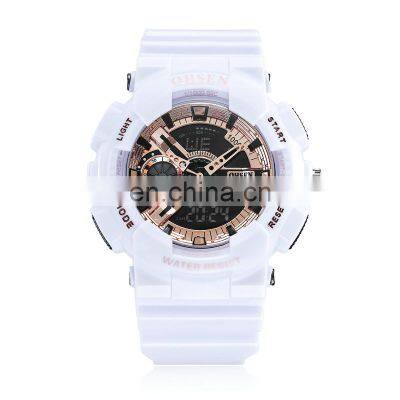 OHSEN AD1803 Men's Fashion Colorful Plastic Analog Digital Quartz Movement Watch photo-2