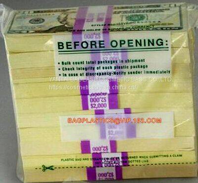 Tamper Evidence Bags With Barcode And Serial Number Bank Money Coin Deposit Change Security Bags photo-3