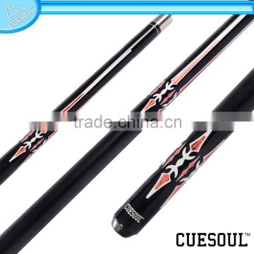 CUESOUL Cheap 1/2 Jointed Pool Cue, Wax Shaft,Quick Release, Rubber Wrap