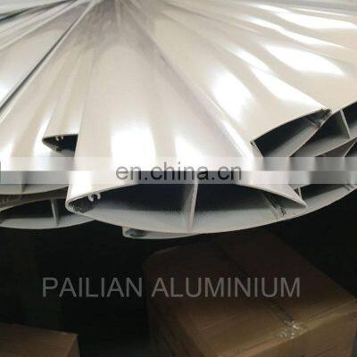 Aluminium profiles factory supplying aluminum airfoil louver profile section with different size