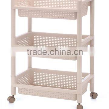 Bathroom Kitchen Sundries Storage Shelf Household Storage Rack With Wheels