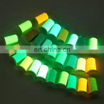 150D/2 Glow in the Dark Yarn Mixed Color Glow In The Dark Embroidery Thread