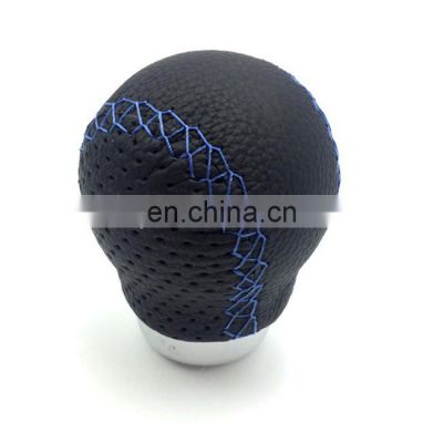 auto leather round gear stick shift knob