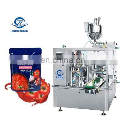 Tomato Juice Ketchup Sachet Liquid Filling Packing Machine Paste Packing Plastic Pouch Packaging