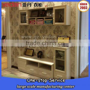 new model tv cabinet with showcase living room TV stand wood cabinet                        
                                                                                Supplier's Choice