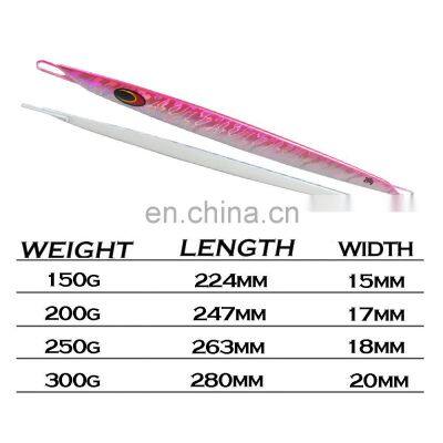 JOHNCOO 150G-300G Luminous Metal Jig Fish Jigging Lure Sardine Big Game Fishing Lure Saltwater photo-2