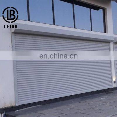 Aluminum wind resistant good quality bullet proof vertical rolling shutter garage door