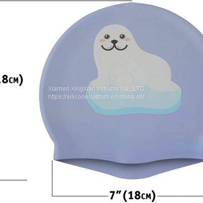 Silicone Non-Slip Swim Cap Cover Ears Wrinkle-Free Swimming Cap photo-2