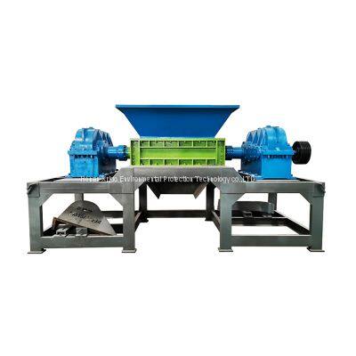 Double shaft shredder machine/Tire rubber crushing machine with rubber/rubber type shredder with ce