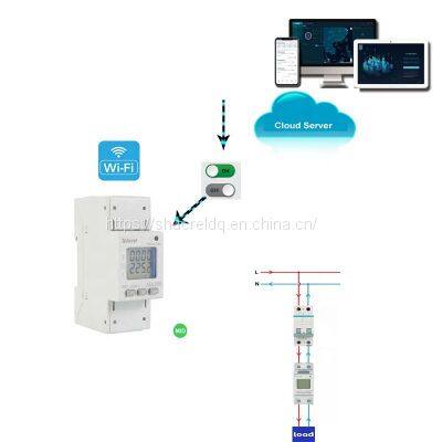 WIFI Smart Switch Smartlife Energy Meter Kwh Circuit Breaker Timer With Voltage Current Protection