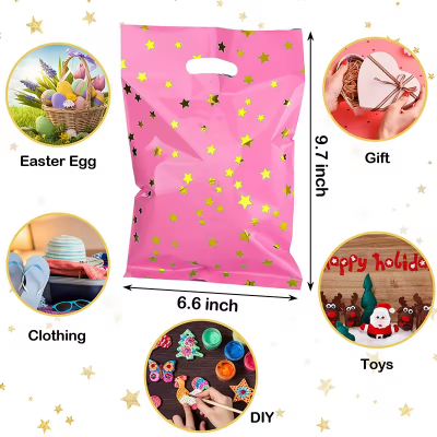 Wholesale Recyclable Plastic Gift Bag With Gravure Printing and Bottom Gusset Gift Packaging photo-3