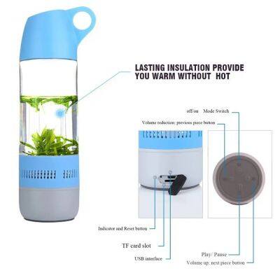 New Arrival Custom LOGO Bluetooth Speaker 400ml Sports Riding Outdoor Portable Wireless Water Bottle Speaker photo-6