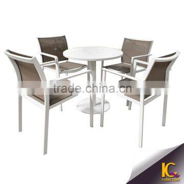 High quality best selling grey outdoor cheap dining set garden chair and table