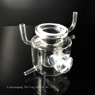 Quartz Reactor Photocatalytic High Light Transmittance Reaction Cell Photolysis Cell