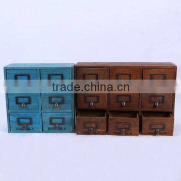high quality gift jewelry display packing wooden box with drawer