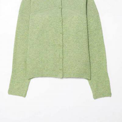 2025 New Fashionable Elegant Women's French Boutique Button Loose Cardigan Sweater