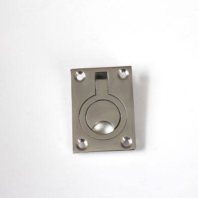 Square Flush Pull Ring Handles Recessed Boat Hatch Latch Cabinet Flush Mount Lifting Ring Pull Handle Hidden Recessed Furniture Handle photo-2