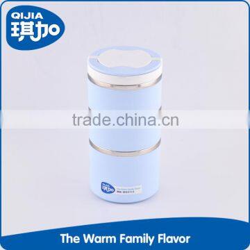 2015 Insulated Eco-friendly Plastic Steel Wall Inside Lunch Box With Foldable Handle photo-6