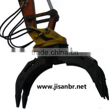 Rotating Rotary Wood Log Stone Grapple for Hyundai Kato Doosan CAT Excavator