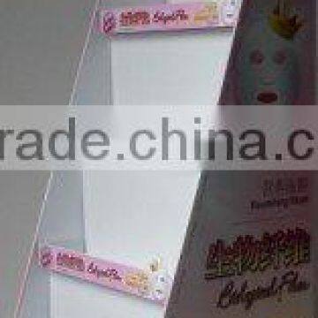 Pop corrugated display for cosmetic