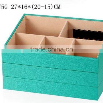 W1275G-2 Wholesale Stackable Jewelry Tray Leather Jewelry Display Tray Quality Choice photo-5