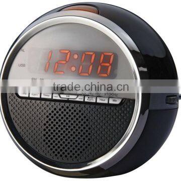 High Quality LED Display USB Music Playback Alarm Clock Radio photo-2