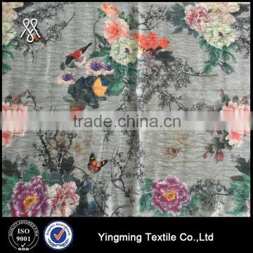 Wholesale 3 Layers Polyester Spun Yarn Fabric, for Fashion Garments,shirt,dress