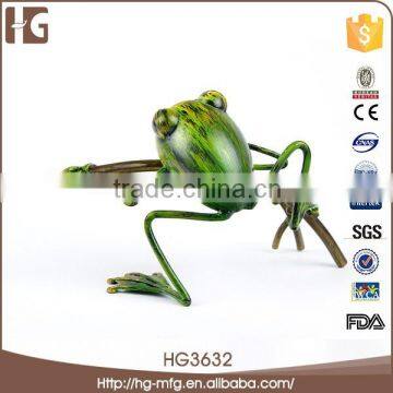 Cute Frog Garden Decoration Iron Crafts