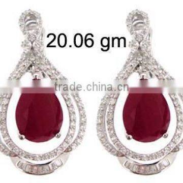 Wax Setting cz Silver Jewelry Set photo-3
