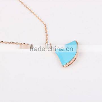2015 Latest Design 18K Gold Agate Pendant Neckalce for Women photo-4
