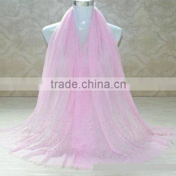 High Quality Autumn Winter Newest Hot Fix Rhinestuds Beaded Fashion Women Muslim Shawl photo-4