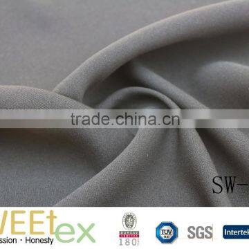 2017 Spring hot selling women blouse drapey 100%Polyester CEY satin fabric