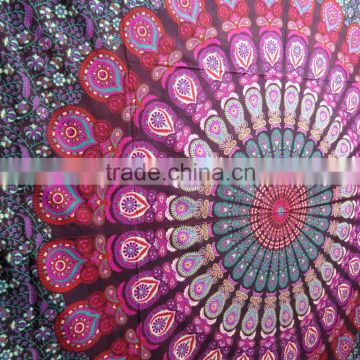 Beautiful Peacock Mandala Ethnic bedsheets Wall hanging Tapestry